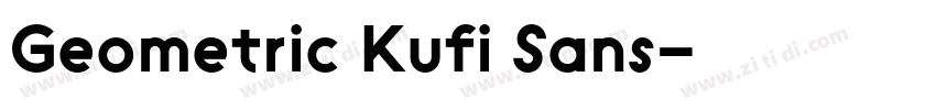 Geometric Kufi Sans字体转换